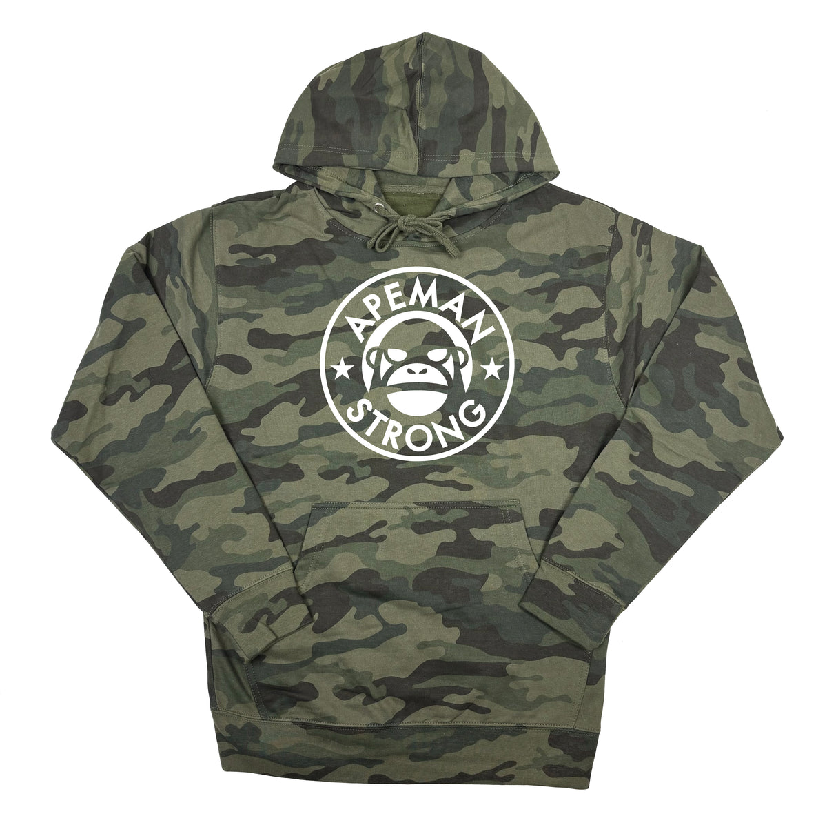 GREEN CAMO PULLOVER HOODIE