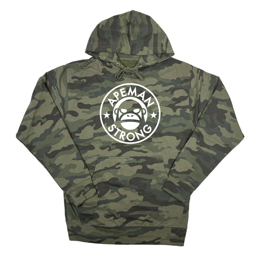GREEN CAMO PULLOVER HOODIE