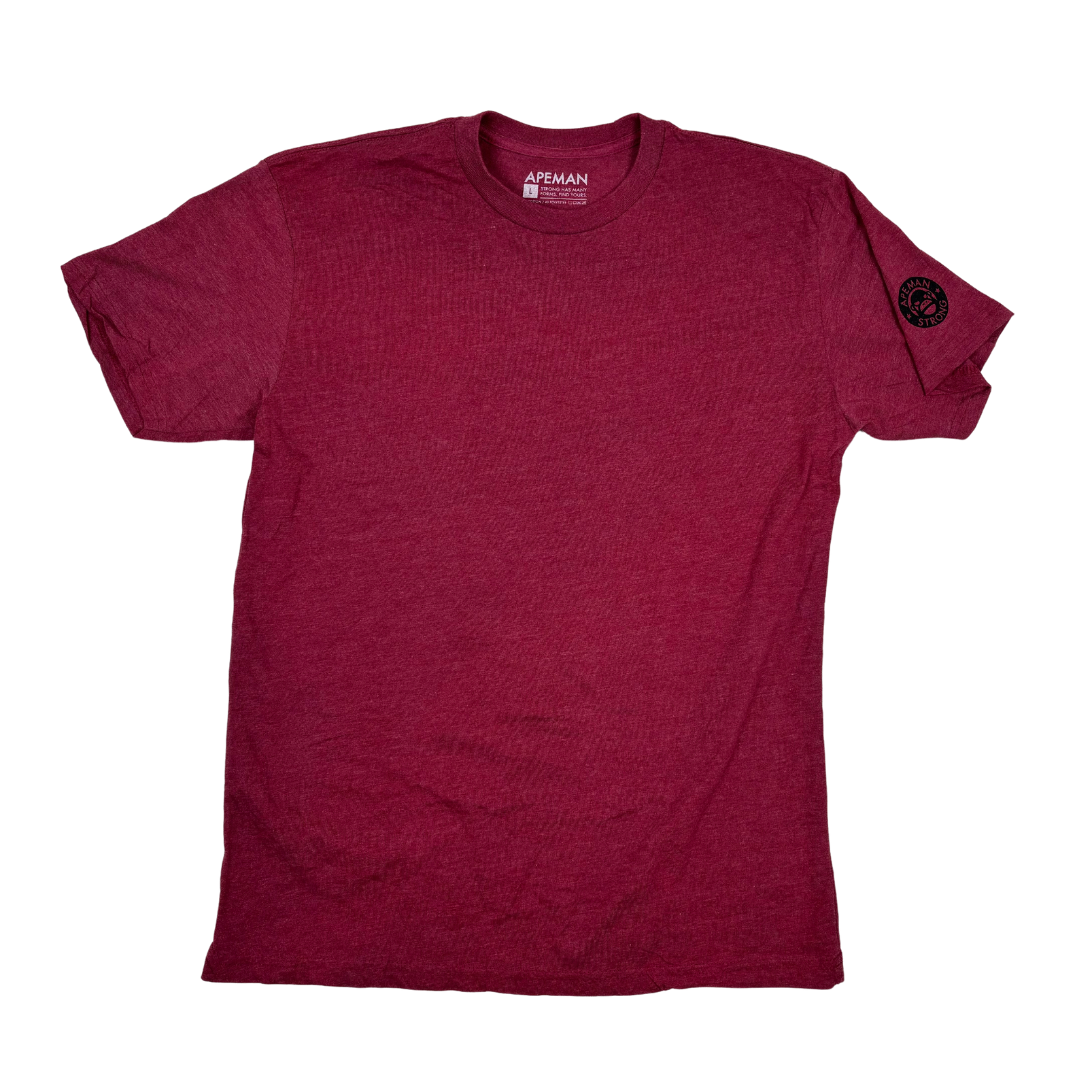 APEMAN PRIMARY CARDINAL TEE - Apeman Strong Apeman Strong